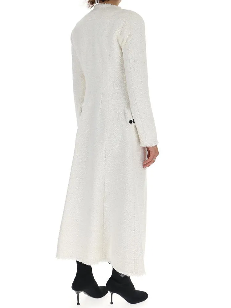Alexander Wang Long Tweed Button Coat