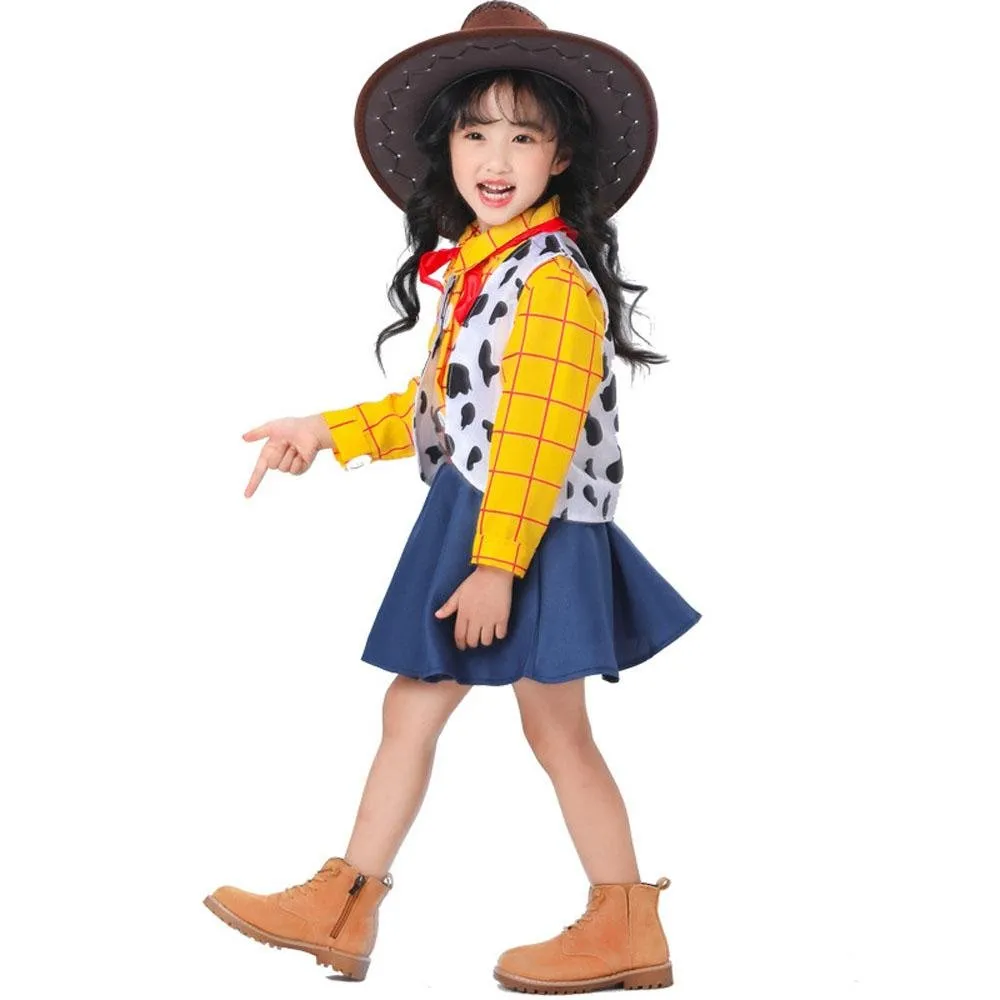 Toy Story 4 Woody Costume Halloween For Kids Child Girls Boys